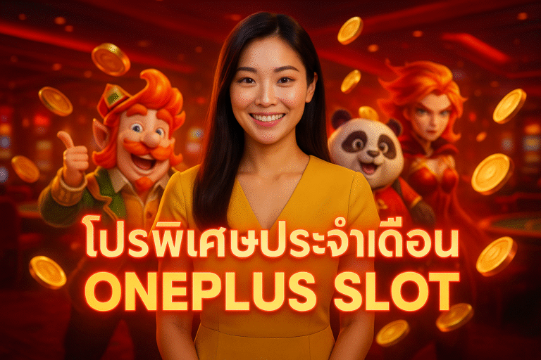 โปรพิเศษประจำเดือน ONEPLUS SLOT แจกจริงทุกยูส